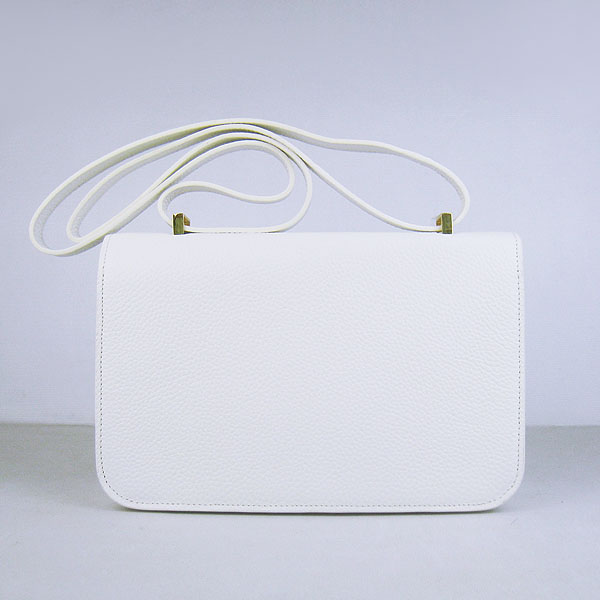 7A Hermes Constance Togo Leather Single Bag White Gold Hardware H020 - Click Image to Close